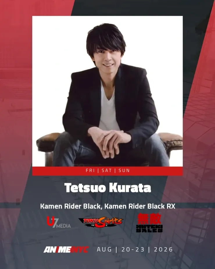 Anime NYC 2026 featuring Tetsuo Kurata Kamen Rider Black - U7 Media