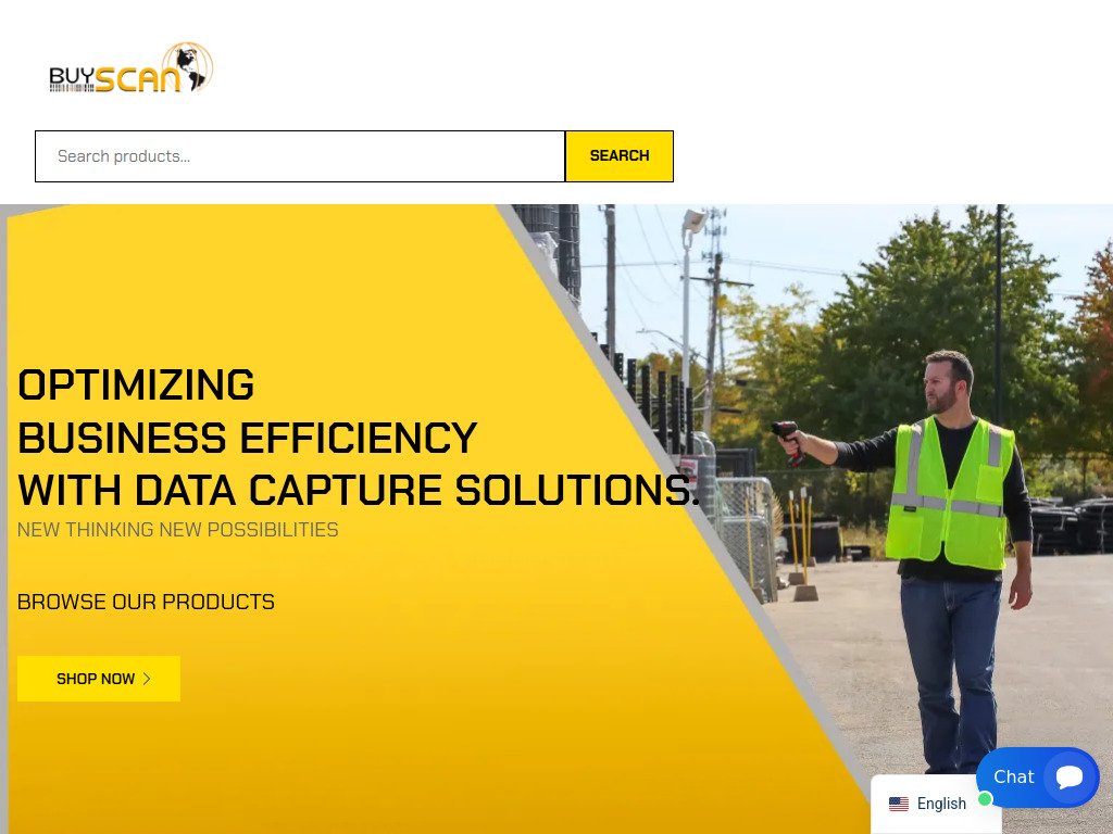 Buyscan barcode scanner supply website designed by U7 Digital South Florida